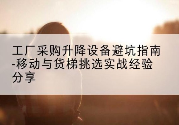 内江移动式升降机怎么选-工厂采购升降设备避坑指南-移动与货梯挑选实战经验分享